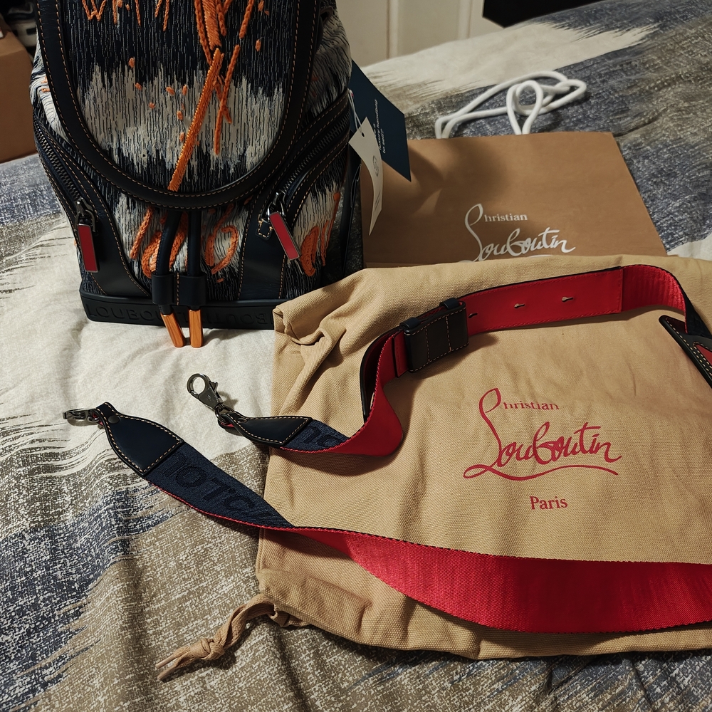 SOLD ---Christian Louboutin Multicolor Backpack
